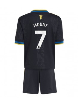 Manchester United Mason Mount #7 Replika Tredje Kläder Barn 2025-26 Kortärmad (+ byxor)